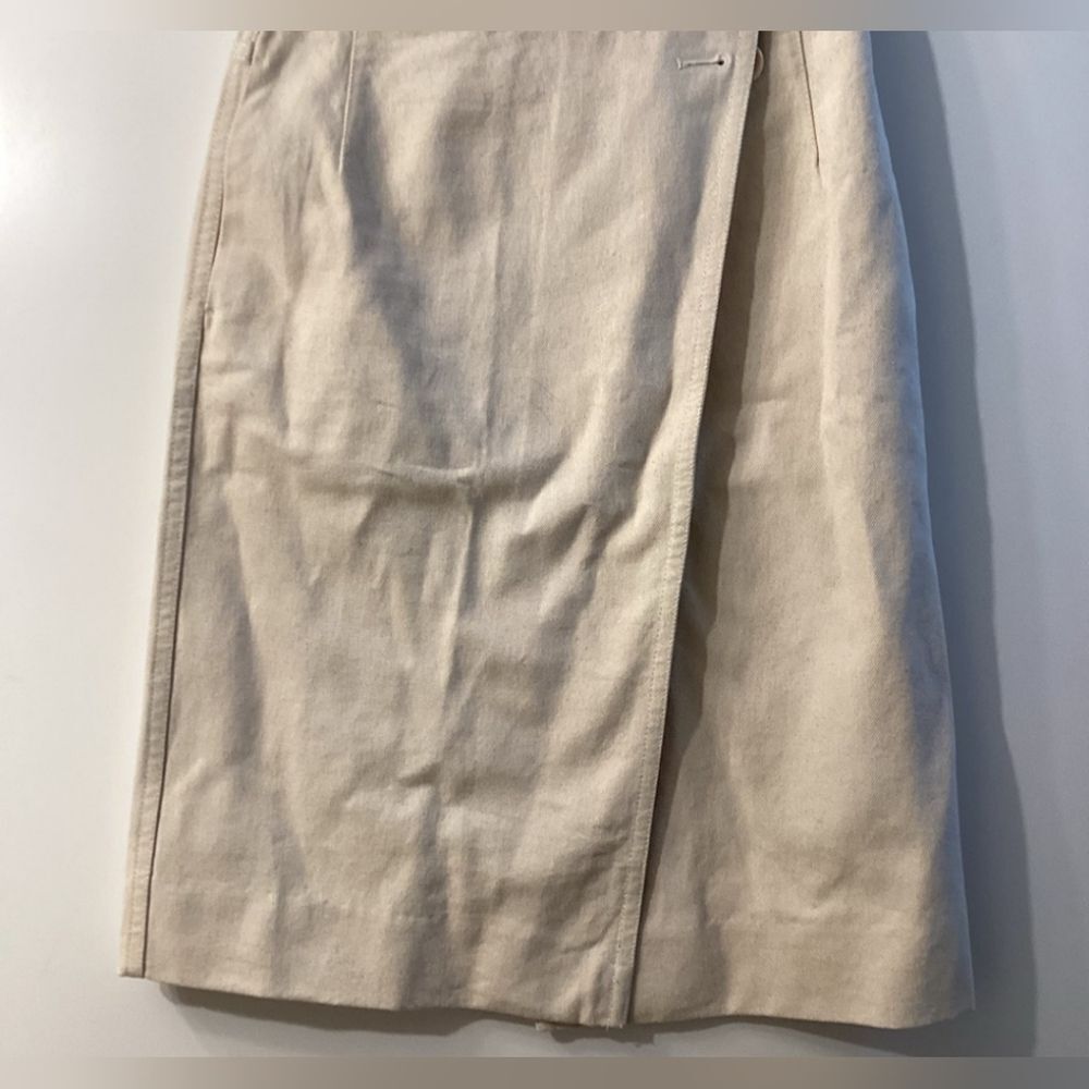 Maria McManus‎ A-Line Wrap Skirt Cream/Beige Women’s Size 0 - Picture 5 of 9